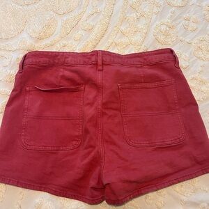 Old Navy Red High Waist Shorts